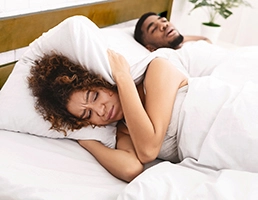 wife upset about husbands snoring